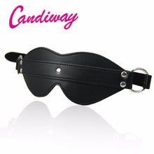 Load image into Gallery viewer, Leather Blindfold Adult Games BDSM Flirt Sex Toy Sexy Eye Mask Sleeping Masquerade Cat Eye Party club Coslay Mysterious