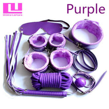 Load image into Gallery viewer, Utinta Leptura Sex Bondage Kit 7 Pcs Adult Games Set Handcuff Footcuff Whip Rope Blindfold for Couples Erotic Toys Sex Products