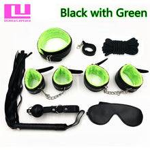 Load image into Gallery viewer, Utinta Leptura Sex Bondage Kit 7 Pcs Adult Games Set Handcuff Footcuff Whip Rope Blindfold for Couples Erotic Toys Sex Products