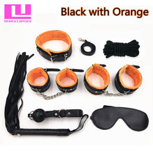 Load image into Gallery viewer, Utinta Leptura Sex Bondage Kit 7 Pcs Adult Games Set Handcuff Footcuff Whip Rope Blindfold for Couples Erotic Toys Sex Products