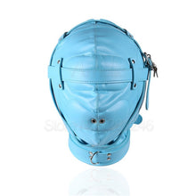 Load image into Gallery viewer, Superior PU Leather Fetish SM Hood Headgear With Mouth Ball Gag BDSM Bondage Sex Mask Hood Toys Adult Games Sex Toys For Couples