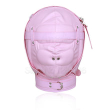Load image into Gallery viewer, Superior PU Leather Fetish SM Hood Headgear With Mouth Ball Gag BDSM Bondage Sex Mask Hood Toys Adult Games Sex Toys For Couples