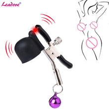 Load image into Gallery viewer, Sexy Nipple Clamps Breast Nipple Vibrating Clip With Chain Slave Bdsm Fetish Erotic Toys Sex Tool For Couple Flirting Adult Game