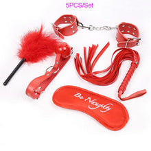 Load image into Gallery viewer, 12PCS BDSM Sex Bondage Set HandCuffs Collars Whip Rope Sex Toys For Couples Women Gay Nipple Clamps Vibrator Anal Butt Plug Tail