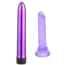 Load image into Gallery viewer, Sex Toys Bullet Vibrator Real Penis Dildo Combination Women Soft Rubber Sucker Lifelike Dick Dildo Vibrator Female Masturbator