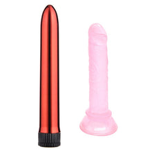 Load image into Gallery viewer, Sex Toys Bullet Vibrator Real Penis Dildo Combination Women Soft Rubber Sucker Lifelike Dick Dildo Vibrator Female Masturbator