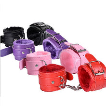 Load image into Gallery viewer, Sex Game Handcuffs PU Leather Restraints Bondage Cuffs Roleplay Tools Sex toys for Couples 3 Colors