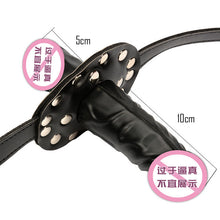 Load image into Gallery viewer, Double-Ended Dildo Gag Head Strapon Mouth Gag Fetish bdsm Bondage Penis Harness Lesbian Sex Toys Sex Products Adult Erotic Toys