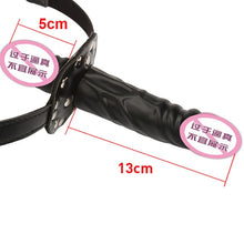Load image into Gallery viewer, Double-Ended Dildo Gag Head Strapon Mouth Gag Fetish bdsm Bondage Penis Harness Lesbian Sex Toys Sex Products Adult Erotic Toys