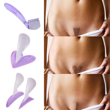 Load image into Gallery viewer, Mini Shaver Intimate Sex Toys For Women Bikini Privates Part Pubic Razor Trimmer Shaving Shaped Heart Stencil Straight with Hair
