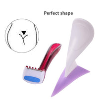 Load image into Gallery viewer, Mini Shaver Intimate Sex Toys For Women Bikini Privates Part Pubic Razor Trimmer Shaving Shaped Heart Stencil Straight with Hair