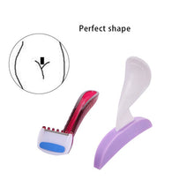 Load image into Gallery viewer, Mini Shaver Intimate Sex Toys For Women Bikini Privates Part Pubic Razor Trimmer Shaving Shaped Heart Stencil Straight with Hair