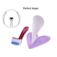 Load image into Gallery viewer, Mini Shaver Intimate Sex Toys For Women Bikini Privates Part Pubic Razor Trimmer Shaving Shaped Heart Stencil Straight with Hair